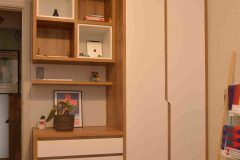 Armário Quarto Solteiro com cômoda planejado em MDF produzido por Marcenaria Brás 