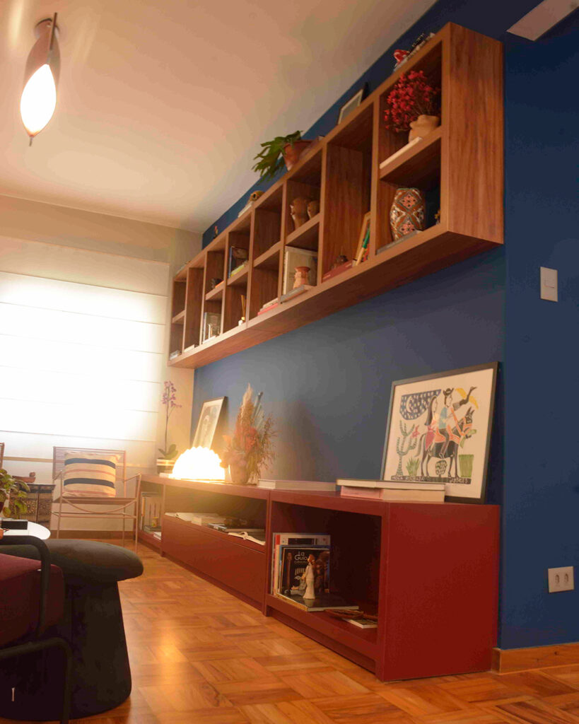 Nicho e Rack Sala de Estar Sala